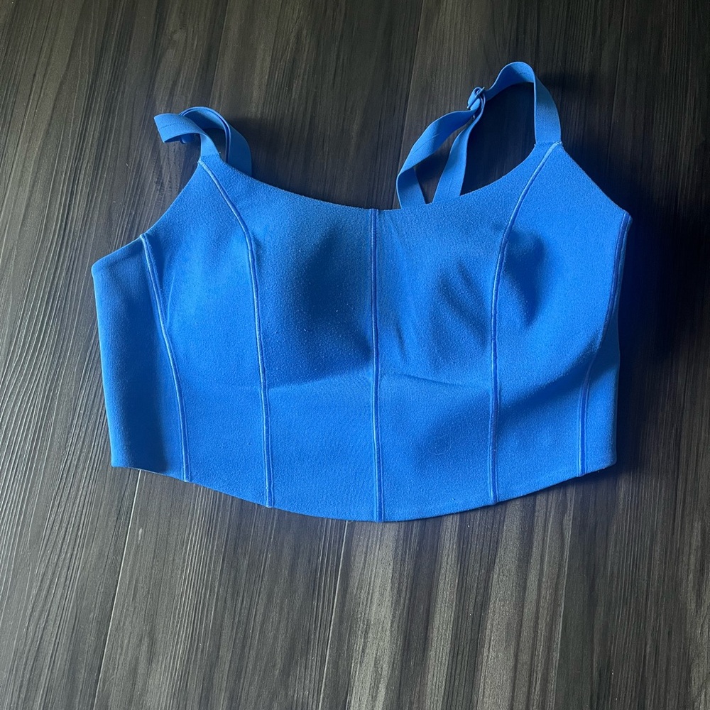 Aerie Cobalt Blue Corset Sports Bra